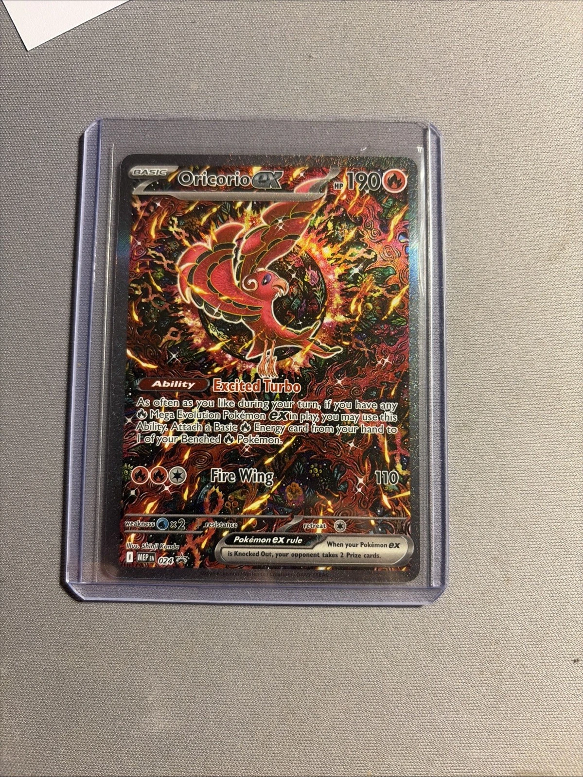 Pokemon Oricorio EX Black Star Promo Card 024 Phantasmal Flames