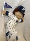 Vintage 1985 Cabbage Patch Kids New York Yankees MLB Baseball Doll w Helmet