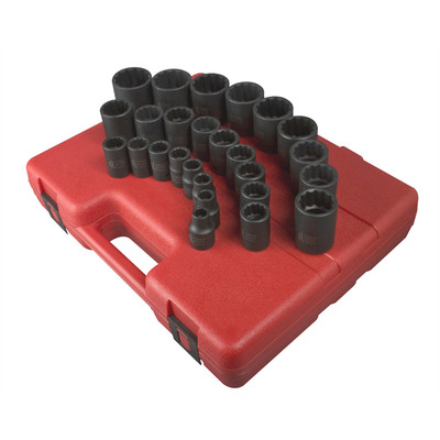 Sunex 2826 SUNEX 26-Piece 1/2 in. Drive 12-Point Metri
