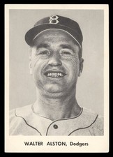 1956 Jay Publishing Brooklyn Dodgers Picture Pack Set-Break Walter Alston