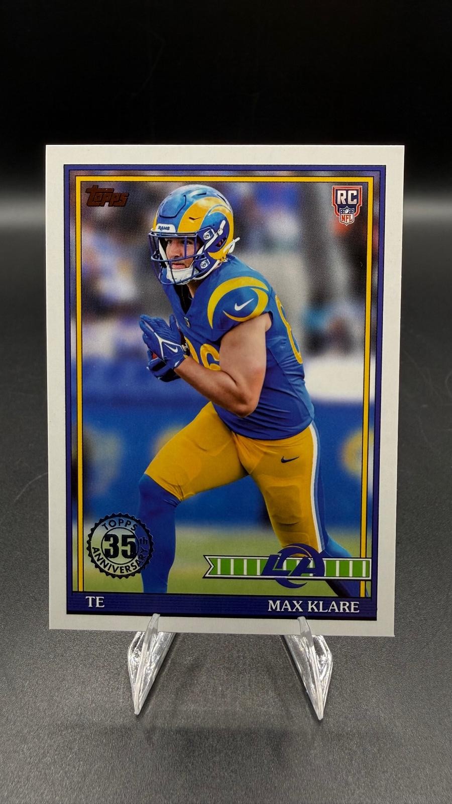 2026 Topps Flagship Max Klare 1991 Topps Football 35th Anniversary #91TR-41