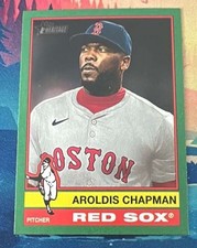 2025 Topps Heritage - Aroldis Chapman #24 Dark Green Border