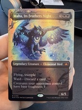 Maha Its Feathers Night (Borderless) Foil Bloomburrow MTG Card
