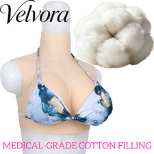 Realistic C-G Cup Silicone Breast Forms Breast Plate Fake Boobs For Crossdresser