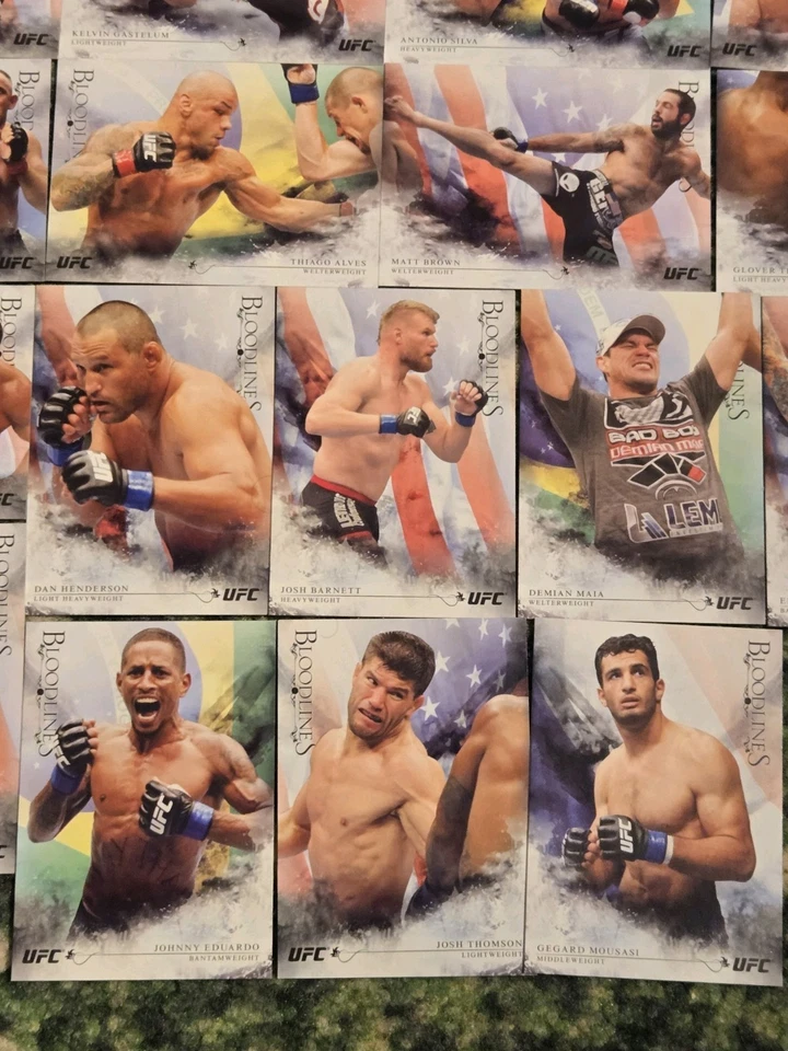 Lot Of 17 2014 Topps UFC Bloodlines Insert Cards #/148 - Image 4 of 4