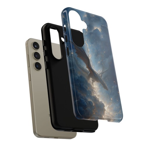 Dragon Flying Blue Cloud Stars Phone Case for iPhone, Samsung Galaxy, Pixel - 第 165/239 張圖片
