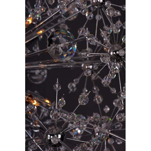 MAXIM 39747BCPC Starfire 40 luces 44" ancho pulido cromo araña Foto 4 de 4