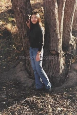 AS SHE WAS Pretty Woman FOUND PHOTOGRAPH Color ORIGINAL Vintage 57 46 R