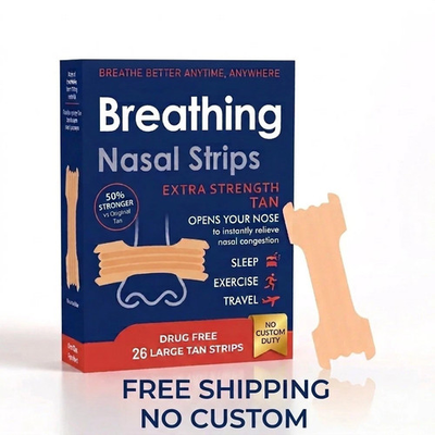 #ad BREATHE RIGHT NASAL STRIPS EXTRA STRENGTH TAN EXP 2028 $6.99