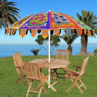 ebay patio umbrella Indian Handmade 72