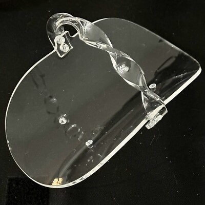 Twisted Handle Oval Basket Vintage Dots Footed Clear Acrylic Display Holder