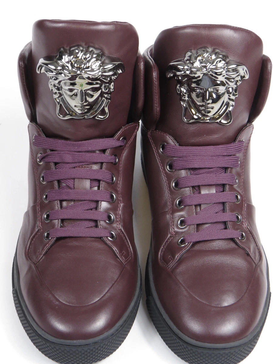 Burgundy versace shoes sales
