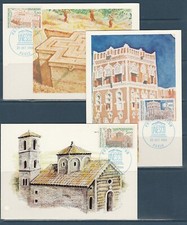 carte  1er jour   les 3 cartes   UNESCO   75  Paris   1984