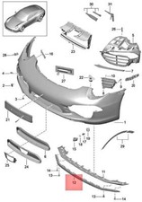 Porsche OEM 12-16 911 Front Bumper-lower Molding 991505557001E0  