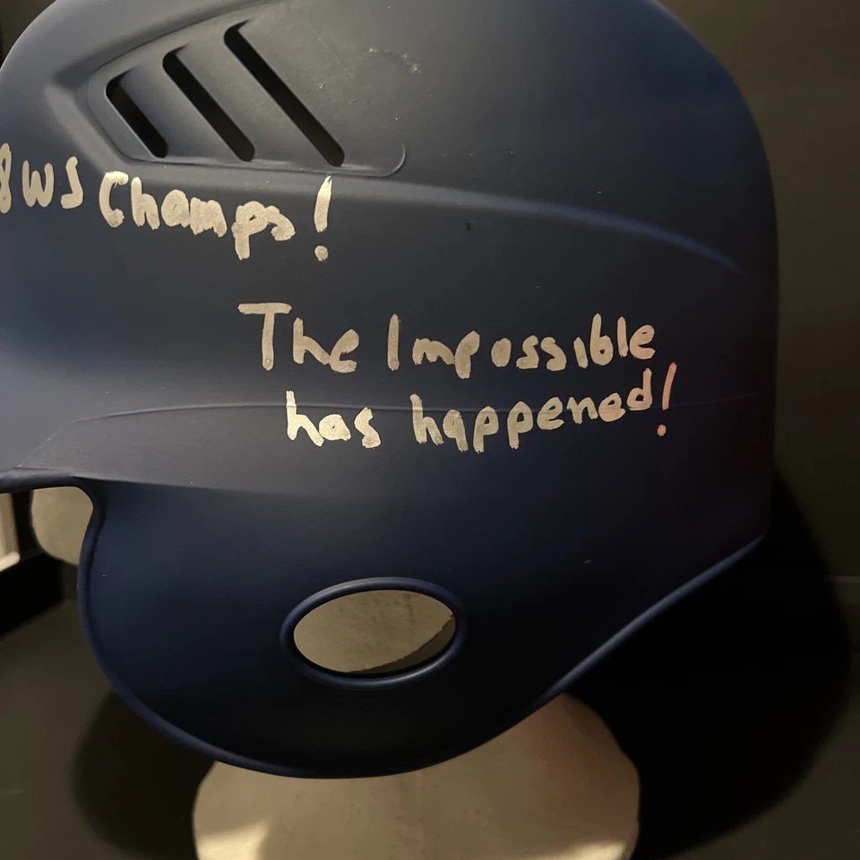 Kirk Gibson Signed Dodgers Full Size Helmet 88 WS CHAMPS Beckett Authenticity - Image 4 of 4