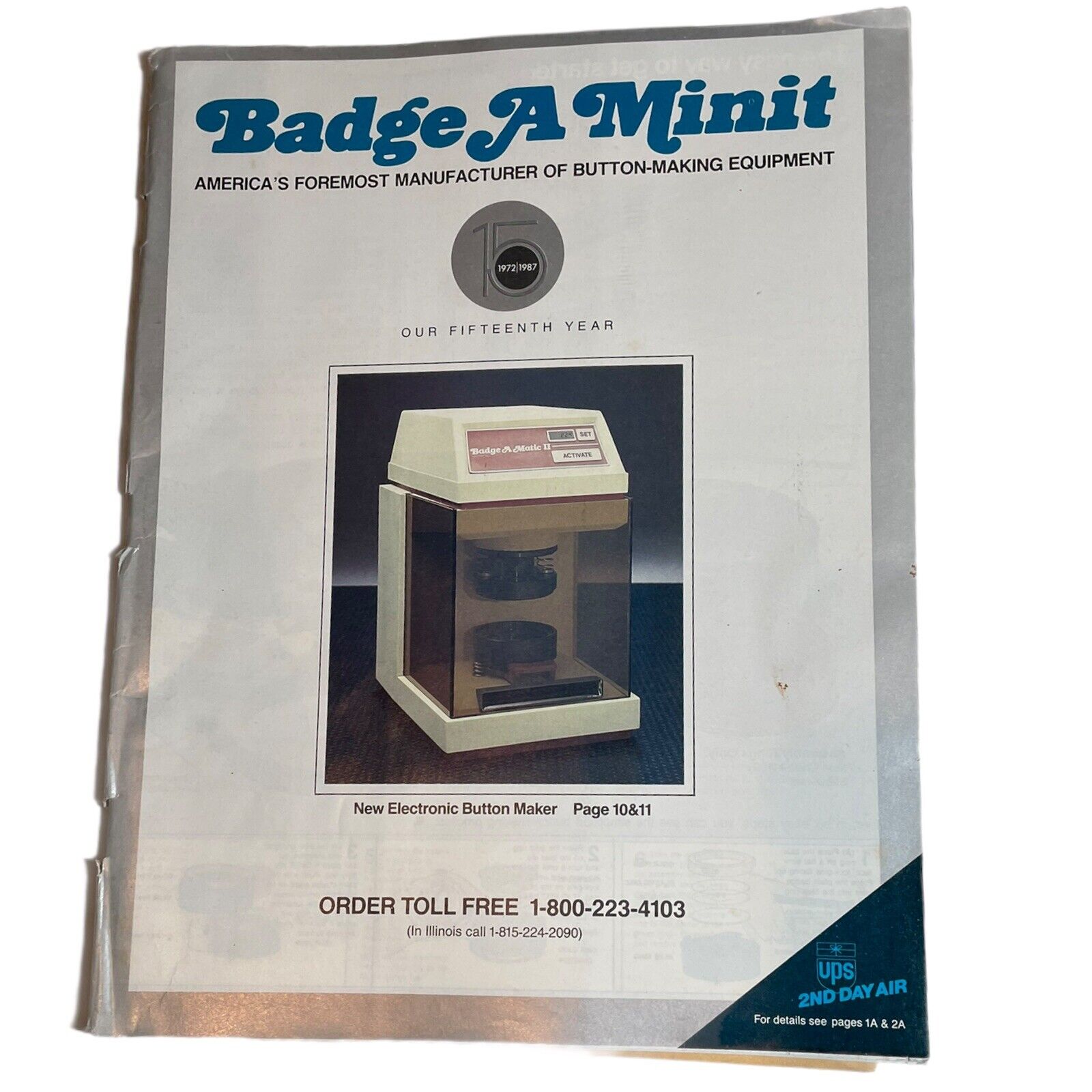 Badge A Minit 1987 Pins Buttons Magazine Catalog 47 Pgs