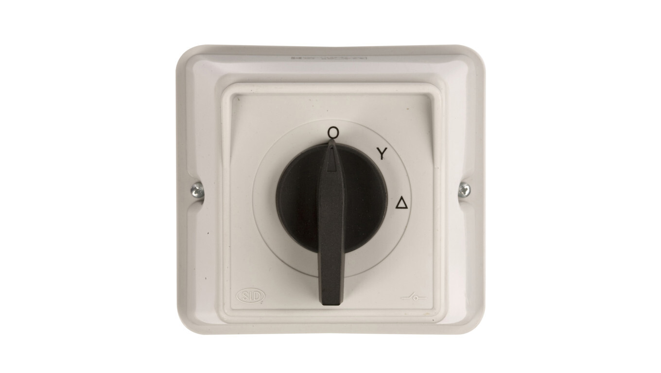 Star-delta cam switch 3P 63A IP44 ŁK 63-23 in housing 926323 /T2UK
