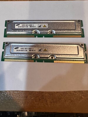 128mb Rambus FOR DELL SAMSUNG MR16R1624AFO-CK8 128MB /4 Rambus 4ECC PC 800-45 800Mhz ...