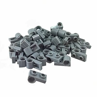 LEGO Dark Bluish Gray Plate Modified 1x2 Pin Hole on Top Lot of 100 Parts Pieces 