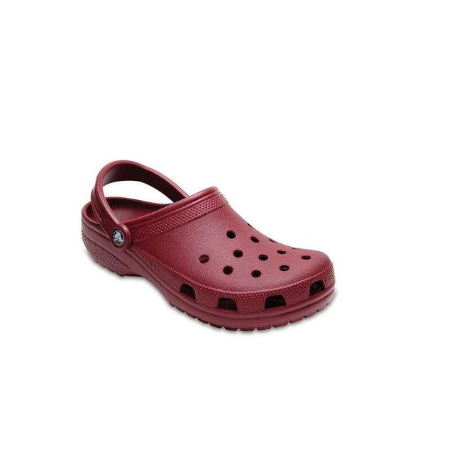maroon crocs