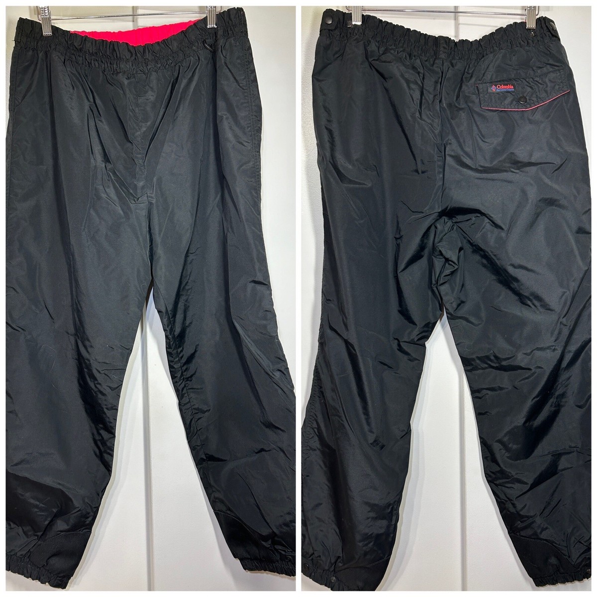 COLUMBIA Vintage Men's Black Snow - Ski 100% Nylon Lightweight