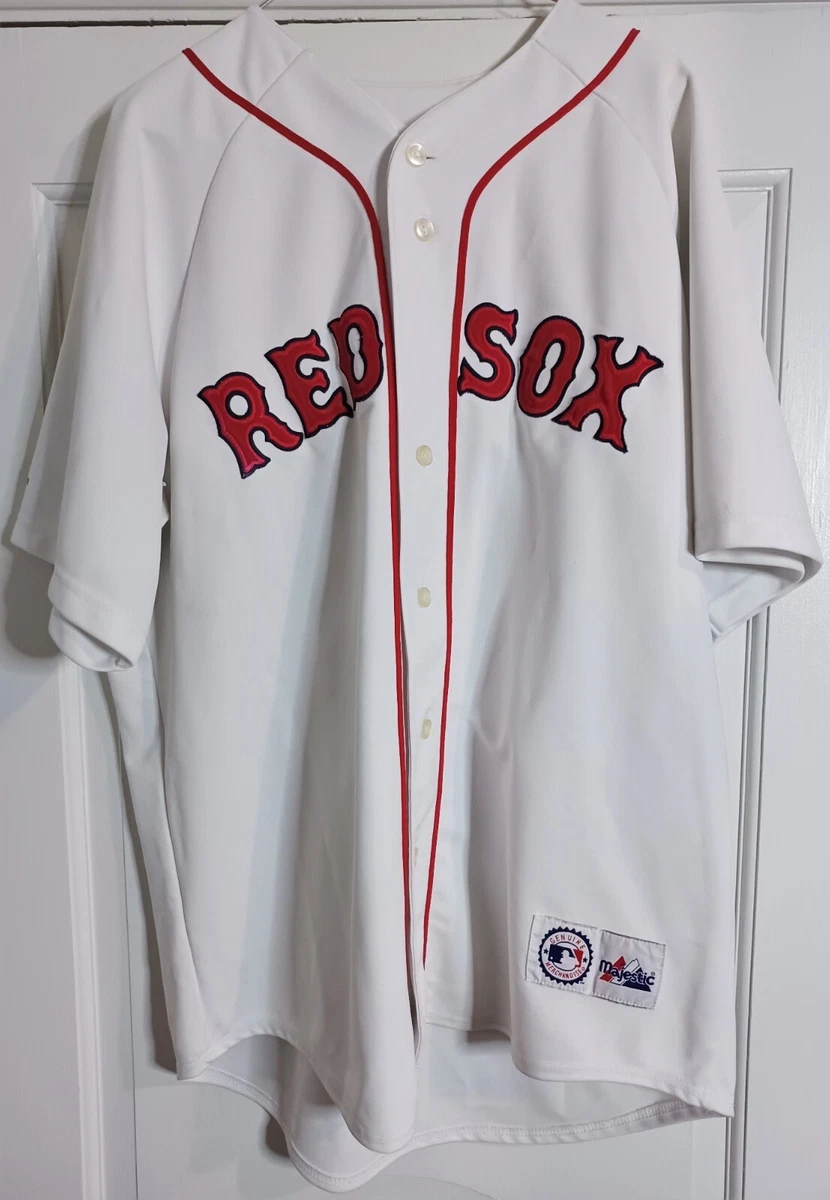 Men's Majestic Boston Red Sox #45 Pedro Martinez Replica White