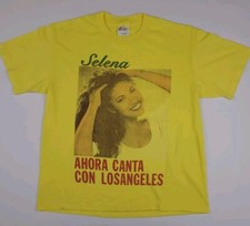 Vintage 90s Selena Ahora Canta Con Losangeles Print T Shirt Vtg Rare USA 1990s
