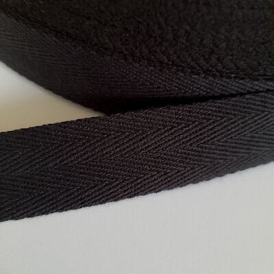 Baumwollgurtband 100% Baumwollstoff Gurt Griffe Taschen Schürzen schwarz weiß natur