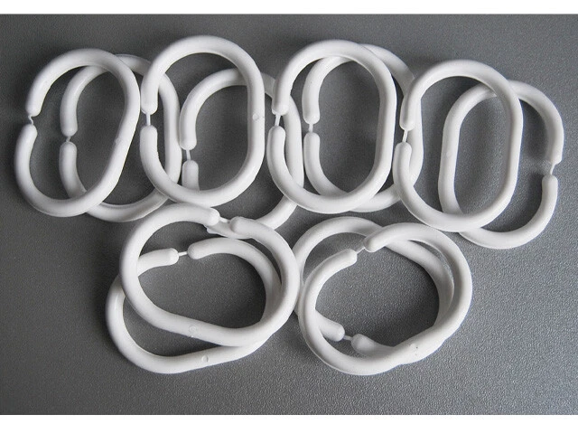 Textil Duschvorhang 120 / 180 / 240 x 200 cm Wannenvorhang für Stange inkl Ringe - Bild 3 von 4