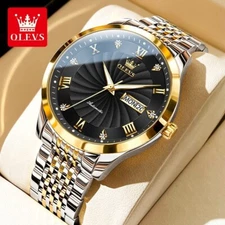 OLEVS Watch for Men Automatic Mechanical Movement Man Watches Steel Band