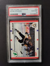 1990 Score Canadian #53 Kevin Stevens Rookie RC PSA 10