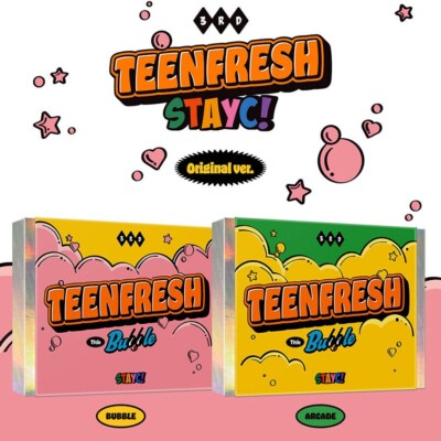 STAYC [TEENFRESH] 3rd Mini Album ARCADE CD+2 Buch+Foto+4 Karte+Sticker SEALED