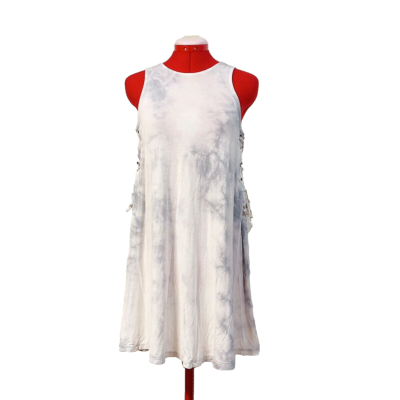 AMERICAN EAGLE Women Mini Dress Tie Dye Lace up Side Soft Knit Rayon  XS(0-2) | eBay