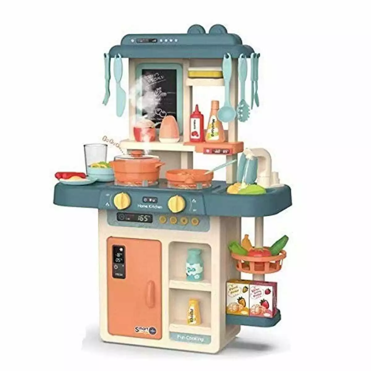 Toy Kitchen Set Girls Kids Real Cooking