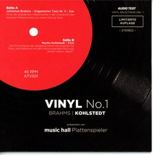 AUDIO TEST  VINYL SELECTIONS VOL. 1  Brahms U...