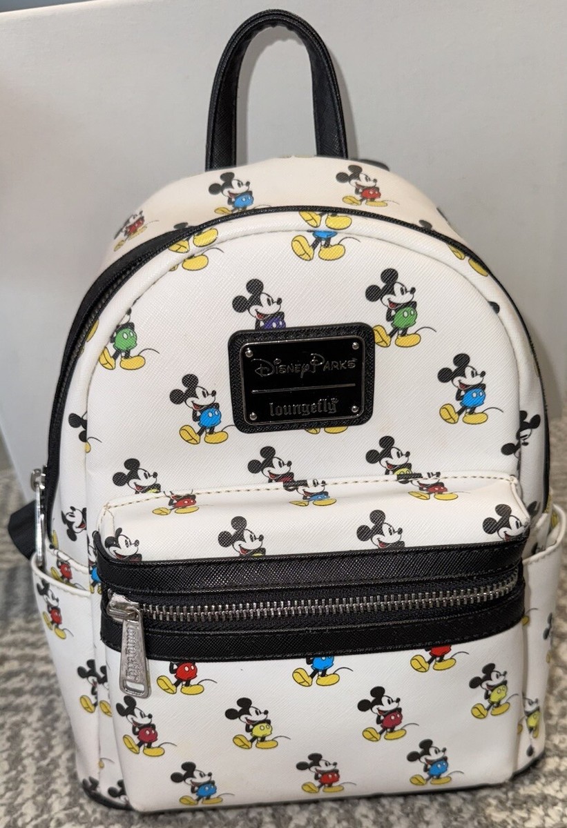 Disney Mickey Mouse Allover Classic Standing Loungefly Mini Backpack Disney Parks Loungefly Mickey Mouse Allover Classic Standing  main image 2