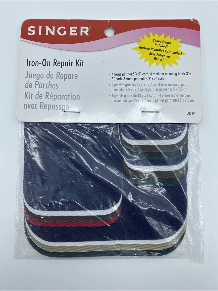 Singer Iron-On Patches Repair Kit 16/Pkg-Assorted Colors, 00099 - Image 3 of 4