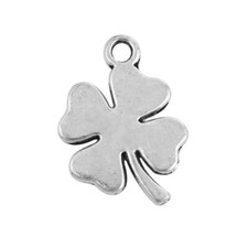 10 pcs Four 4 Leaf Clover Charms Saint Patricks Day Bead Beading Findings 18mm