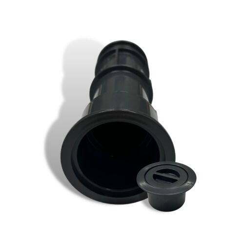 Soportes para paraguas Aquastar US105 7,5" con funda y tapa central gris oscuro (1 paquete) - Imagen 5 de 5