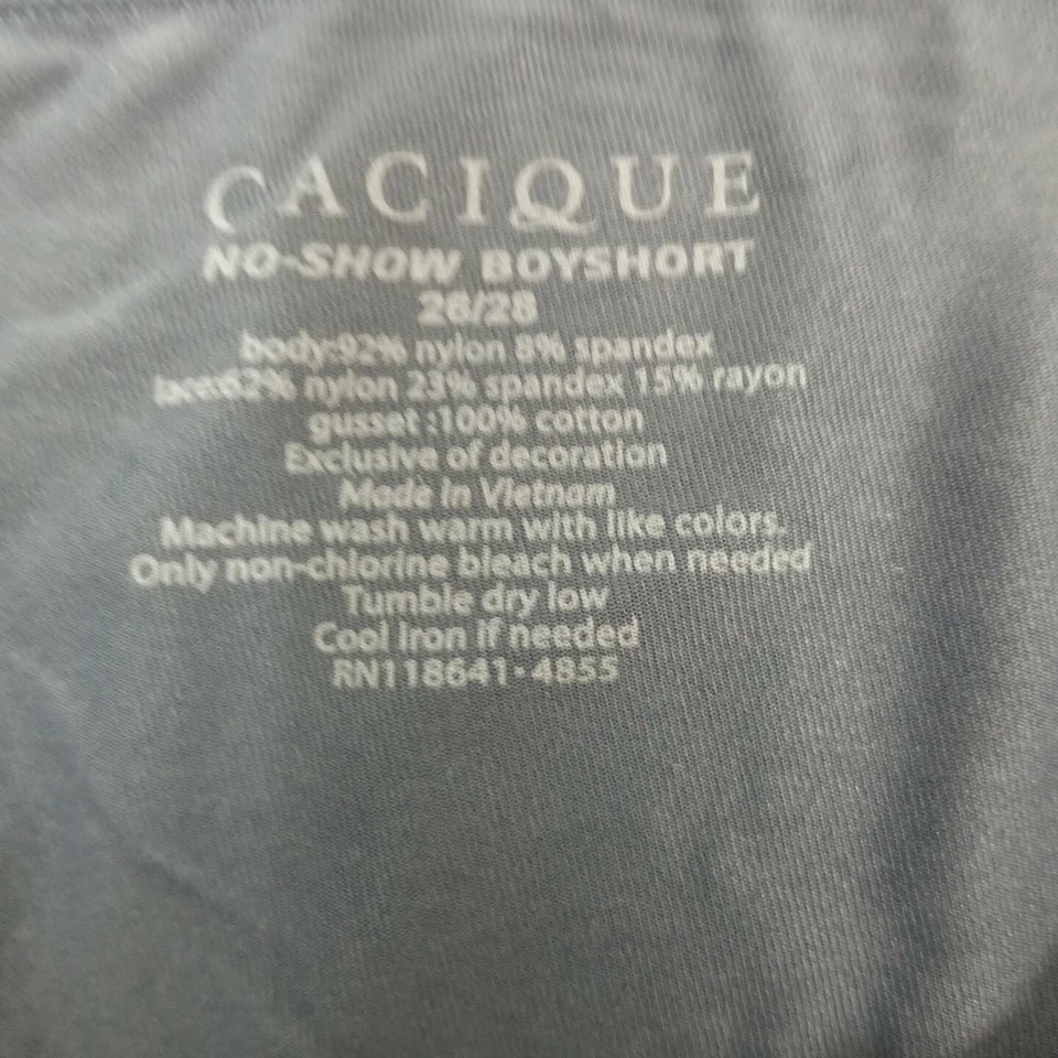 Pantalón corto Cacique Lane Bryant azul No Show para mujer 26/28 nuevo con etiquetas 4104 Foto 3 de 4