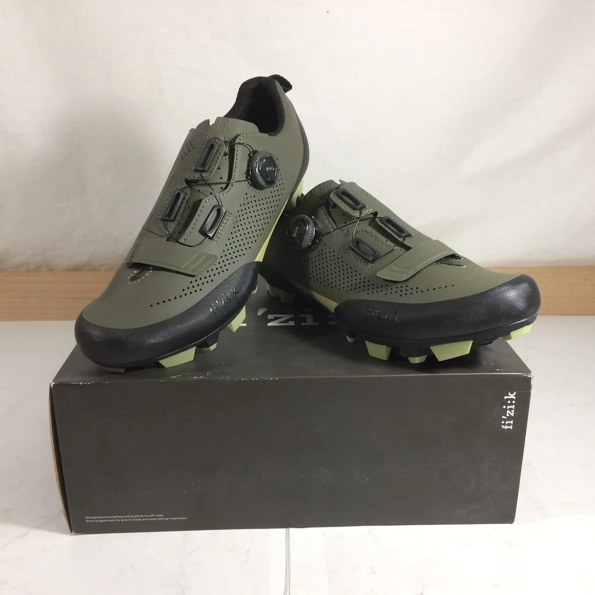 Fizik Terra X5 Men s Mountain Bike Shoes Military Green Tangy Green M44.5
