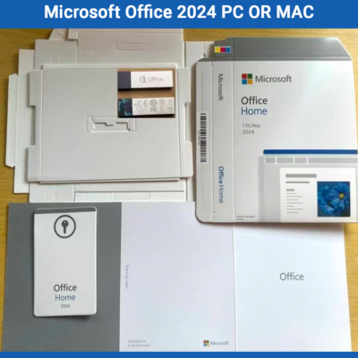 Microsoft Office Home 2024 PC or Mac Lifetime License Product No