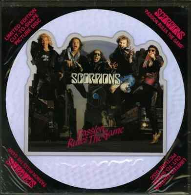 PICTURE DISC Scorpions Passion Rules The Game SHAPED PICTURE 7 NEAR MINT