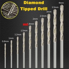 Diamond Tipped Drill Twist Drills Bit For Glass Sea Shell Stone Tile 0.8mm-2.5mm