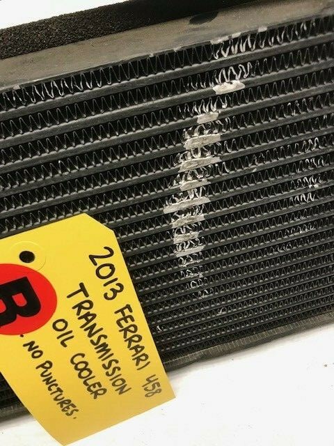 10-15 FERRARI 458 ITALIA RIGHT REAR OEM OIL COOLER W/ LINES 261256 248224 248225