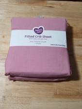 Fitted Crib Sheet 28" X 52", Soft Breathable Neutral 100 Cotton Jersey Sheet, B