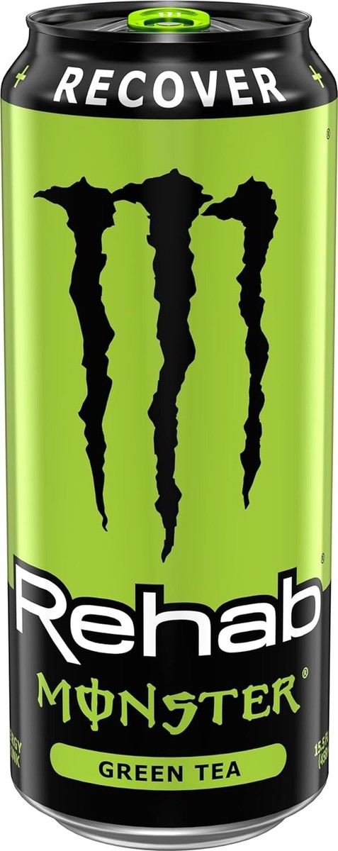 Monster Rehab Green Tea Energy, Energy Iced Tea, Energy Drink 15.5