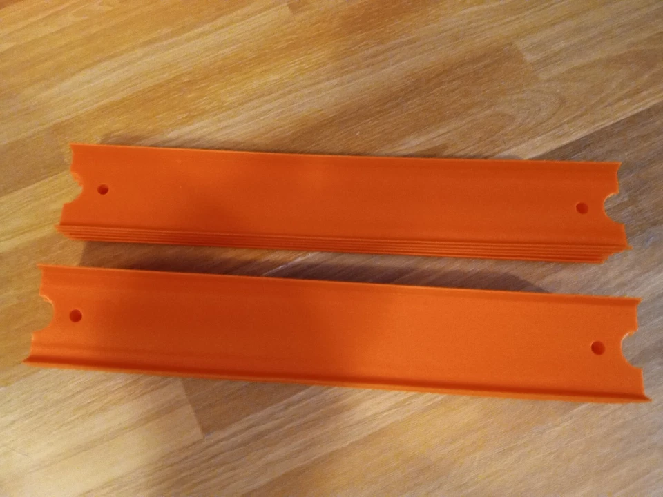 2013 Mattel Hot Wheels Track 17 Blue Connectors 12 Orange 9" Track 6 -12" Track - Image 4 of 4