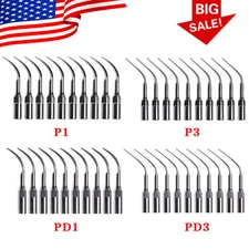 10x Dental Ultrasonic Piezo Scaler Perio Tips fit Woodpeck EMS Handpiece de