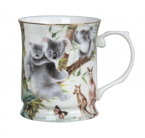 New Fine Bone China Australian Wildlife Coffee Tea Mug w Handle Cup Koala 415cc - Picture 1 of 1